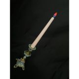 Hasyılmaz Çift Renkli Alevli Şamdan Mumu 20 cm (Pembe) - 1 Adet
