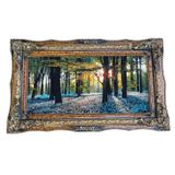 Hasyılmaz Güneşin Dokunuşu Adlı İran Tebriz Halı Tablo 123x75cm - Duvar Halı Kilim Tablo