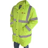 Hasyılmaz Kapitone Astar Reflektörlü İş Güvenliği Parka Mont XL