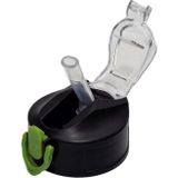 Hasyılmaz Otomatik Pipetli Su Matarası Yedek Kapağı 57mm Siyah-Yeşil