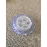 Hasyılmaz Şeffaf Plastik Rc Araç Tekerleği 53,8X13,5 mm 1 Adet - Dasher Uzaktan Kumanda Araba Tekerlek - Beyaz