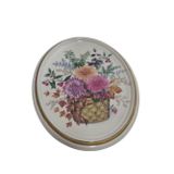 Hasyılmaz Vintage Dekoratif Çiçek Temalı Porselen Duvar Tabağı 13,5cm 002