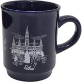 Hasyılmaz Vintage Nürnberg Christkindlesmarkt Tasarımlı Porselen Kupa 9,5cm 006 - Renkli - 100 ml