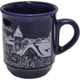 Hasyılmaz Vintage Nürnberg Christkindlesmarkt Tasarımlı Porselen Kupa 9,5cm 007 - Renkli - 100 ml