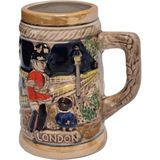 Hasyılmaz Vintage Tankart Londra Temalı Alman Seramik Bira Bardağı 11,8cm 005 - 1 Adet - 0 - 200 ml