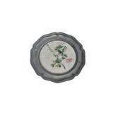 Hasyılmaz Vintage Zınn Çerçeveli Dekoratif Alıç Bitkisi Temalı Duvar Tabağı 10cm 013