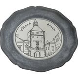 Hasyılmaz Vintage Zınn Çerçeveli Dekoratif Vöcklabruck Temalı Duvar Tabağı 10cm 001