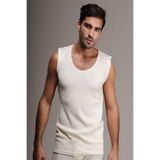 Hasyün 103 Erkek Interlok Yün Atlet, Merinos Yünü, Krem, S Beden