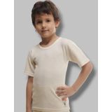 Hasyün Çocuk Termal Yün Kısa Kollu Fanila (Krem, 9 yaş)