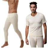 Hasyün Erkek 2 Li Paket Alt Üst Yün Içlik Set 00101ST - Krem