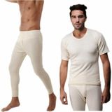 Hasyün Erkek 2 Li Paket Alt Üst Yün Içlik Set 00101ST - XL - Krem