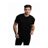 Hasyün Erkek Kısa Kol Fanila,%75 Yün%25 Akrilik, Siyah, XL Beden XL