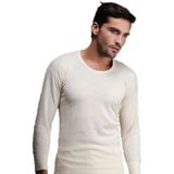 Hasyün Erkek Uzun Kollu Yün Fanila Bisiklet Yaka İçlik Woolmark Sertifikalı Ekoteks Belgeli (krem/M)