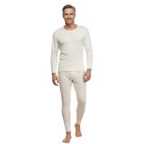 Hasyün Premium Erkek İçlik Takımı,%100 Yün, Uzun Kollu, Alt Üst Set, Sarı, M/L/XL, Bisiklet Yaka, Selanik Örme, 30 Derece Elde Yıkama (Siyah, M)