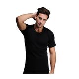 Hasyün Siyah Renk Kısa Kol Yün Fanila Siyah XL XL