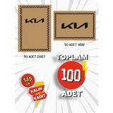 Hasyüncü Ofset Matbaacılık 35X50 135 Gr. Kraft Kağıt Oto Paspası Kia 50ADET Yatay 50 Adet Dikey - Bej