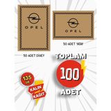 Hasyüncü Ofset Matbaacılık 35X50 135 Gr. Kraft Kağıt Oto Paspası Opel 50ADET Yatay 50 Adet Dikey - Bej