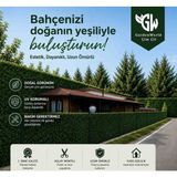 Hat Tel Çit 80 cm x 10 M Uzunluk Çim Çit Bahçe Çiti Çimli Çit - Yeşil - Siyah