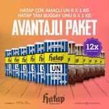 Hatap Çok Amaçlı Un 6 X 1 Kg + Tam Buğday Unu 6 X 1 Kg Avanatajlı Paket