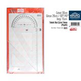 Hataş 0825 26 cm Gönyeli Teknik Okul Çizim Takımı