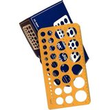 Hatas 2272 1-36 mm Büyük Daire Şablonu - Çok Renkli