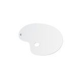 Hataş 5733757 20x30 cm Plastik Beyaz Oval Palet