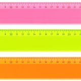 HATAS CETVEL PLASTİK NEON ŞEFFAF 30 CM 00148