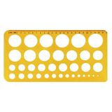 Hatas Daire Şablonu Büyük 1-36 mm 1 Adet Hatas Daire Şablonu 1-36 mm Büyük 1 Adet - Standart - Turuncu