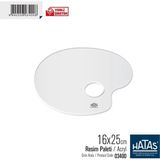 Hatas Godesiz Oval Resim Paleti 16X25CM Ekonomik 12'li Paket