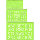 Hatas Harf Şablon Cetvel Seti 10 20 30MM Dayanıklı Malzeme ile Yaratıcılığınızı Geliştirin