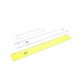 Hataş Neon Şeffaf Ekonomik 30 cm Öğrenci Cetveli