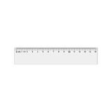 Hatas Şeffaf Cetvel 15CM - 0,6 x 19 x 29 cm - 001-Renkli