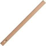 Hatas Tahta Cetvel 50 cm 2 Adet - Ahşap