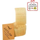Hatay Naturel Antilop Organik Kabak Lifi Banyo Kesesi 2'li – Hipoalerjenik, Cilt Dostu ve Çok Amaçlı Kullanım