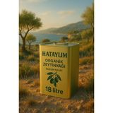 Hataylım Organik Olgun Hasat Zeytinyağı 18 Lt Teneke