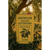 Hataylım Organik Olgun Hasat Zeytinyağı 5lt Teneke - 5 kg