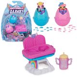 Hatchimals Alive ikiz mama sandalyesi oyun seti - kendiliğinden yumurtadan çıkan 2 mini figür, 3 aksesuar ve sihirli oyun fikirleri, 3 yaş ve üzeri çocuklar için oyuncak