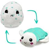 Hatchkinz | Ters Çevrilebilir Deniz Kaplumbağası Yumurta Peluşu | Mutlu + Üzgün | Ruh Halinizi Gösterin | Stres Giderici Peluş 17,78 cm