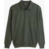 Hateko Erkek %50 Yün Nefti Yeşil Polo Yaka Kazak - 5XL - Nefti Yeşili