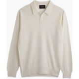 Hateko Erkek %50 Yün Polo Yaka Kazak - 5XL - Ekru