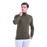Hatemoğlu 3400ETC0A002 Haki Regular Fit Balıkçı Yaka Triko Erkek Kazak