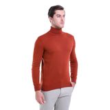 Hatemoğlu 3400ETC0A002 Kiremit Regular Fit Balıkçı Yaka Triko Erkek Kazak