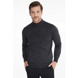 Hatemoğlu 3400ETC21A01 Antrasit Regular Fit Yarım Balıkçı Triko Erkek Kazak