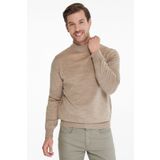 Hatemoğlu 3400ETC21A01 Erkek Bej Regular Fit Yarım Balıkçı Triko Kazak