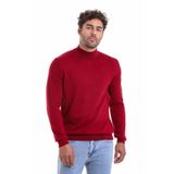 Hatemoğlu 3422ETC2A011 Erkek Bordo Regular Fit %100 Pamuk Yarım Balıkçı Triko Kazak