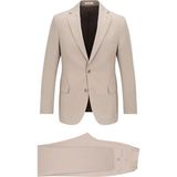Hatemoğlu Bej Comfort Fit Mono Yaka Takım Elbise - 6 Drop - 48