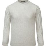 Hatemoğlu Bej Regular Fit Jakarlı Bisiklet Yaka Yünlü Kazak - 2XL