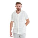 Hatemoğlu Beyaz Regular Fit Düz Polo Yaka Tişört