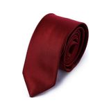 Hatemoğlu Bordo Düz Klasik Micro Kravat 261810Etc003 018 Bordo