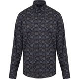 Hatemoğlu Erkek Antrasit Modern Fit %100 Pamuk Desenli Gömlek - XS - Koyu Gri